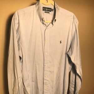 Ralph Lauren Polo Button Down Size 15.5/34-35 Blue